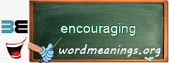WordMeaning blackboard for encouraging